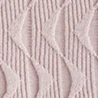 Abercrombie & Fitch Geometric Stitch Button-through Sweater Polo In Pink