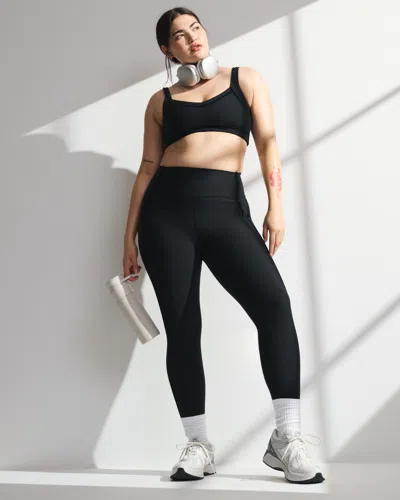 Abercrombie & Fitch Ypb Sculptlux Curve Love 7/8-length Legging In Black