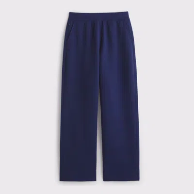 Abercrombie & Fitch Ypb Neoknit On The Go Straight Leg Pant In Blue