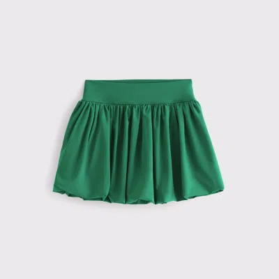 Abercrombie & Fitch Ypb Motiontek Bubble Hem Mini Skirt In Green