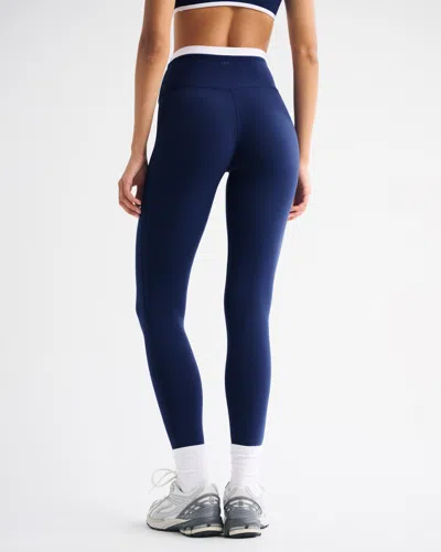 Abercrombie & Fitch Ypb Studioflex 7/8-length Legging In Blue