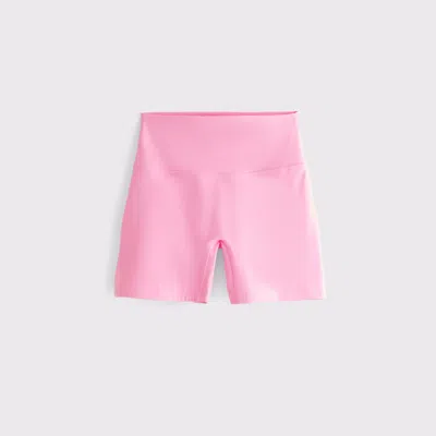 Abercrombie & Fitch Ypb Studioflex Bike Short In Pink