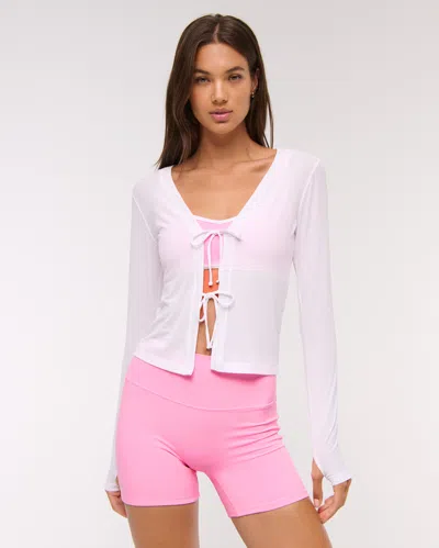 Abercrombie & Fitch Ypb Studioflex Bike Short In Pink