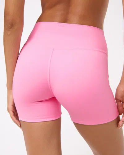 Abercrombie & Fitch Ypb Studioflex Bike Short In Pink