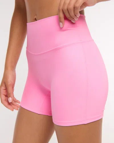 Abercrombie & Fitch Ypb Studioflex Bike Short In Pink