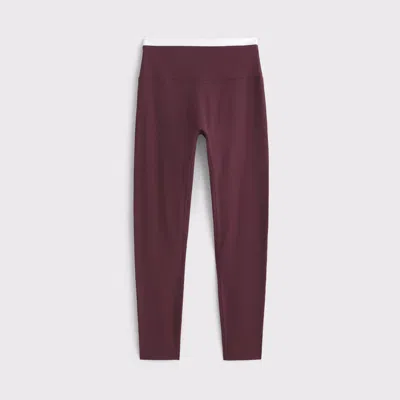 Abercrombie & Fitch Ypb Studioflex 7/8-length Legging In Burgundy