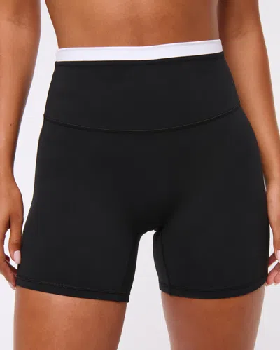 Abercrombie & Fitch Ypb Studioflex Bike Short In Black
