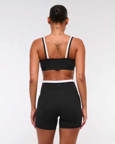 Abercrombie & Fitch Ypb Studioflex Bike Short In Black