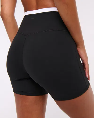 Abercrombie & Fitch Ypb Studioflex Bike Short In Black