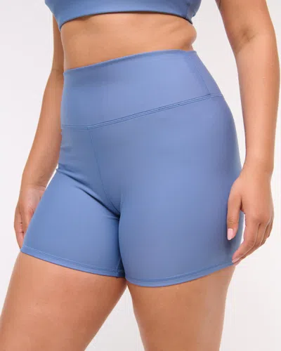 Abercrombie & Fitch Ypb Sculptlux Bike Short In Blue
