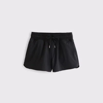 Abercrombie & Fitch Ypb Motiontek High Rise Lined Workout Short In Black