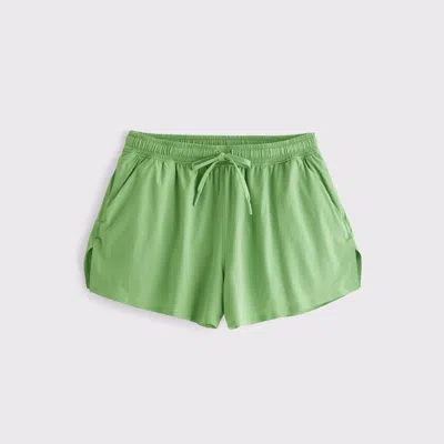 Abercrombie & Fitch Ypb Sprinttek Lined Flyaway Short In Green