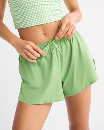 Abercrombie & Fitch Ypb Sprinttek Lined Flyaway Short In Green