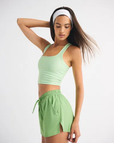 Abercrombie & Fitch Ypb Sprinttek Lined Flyaway Short In Green