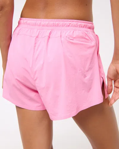 Abercrombie & Fitch Ypb Sprinttek Lined Flyaway Short In Pink