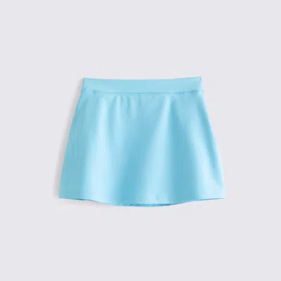 Abercrombie & Fitch Ypb Sculptlux Lined Clean Mini Skirt In Blue