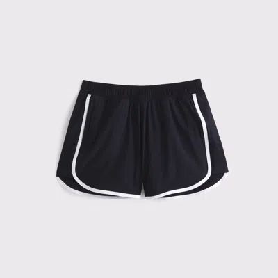 Abercrombie & Fitch Ypb Sprinttek High Rise Lined Short In Black