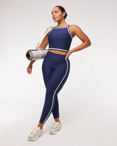 Abercrombie & Fitch Ypb Sculptlux Curve Love 7/8-length Legging In Blue