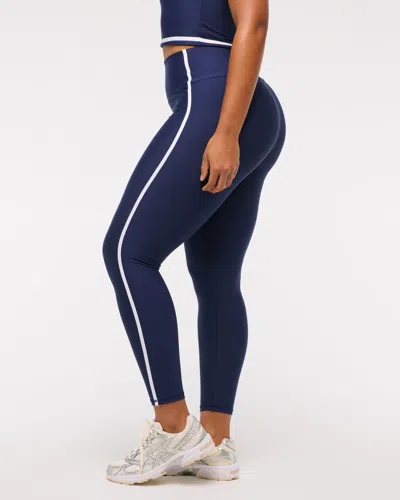 Abercrombie & Fitch Ypb Sculptlux Curve Love 7/8-length Legging In Blue