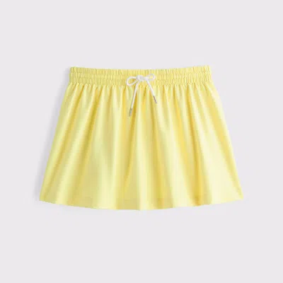 Abercrombie & Fitch Ypb Sculptlux High Rise Flirty Skirt In Yellow