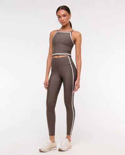 Abercrombie & Fitch Ypb Sculptlux 7/8-length Legging In Gray