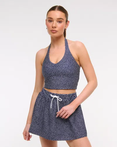 Abercrombie & Fitch Ypb Sculptlux High Rise Flirty Skirt In Blue
