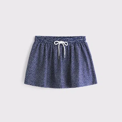 Abercrombie & Fitch Ypb Sculptlux High Rise Flirty Skirt In Blue