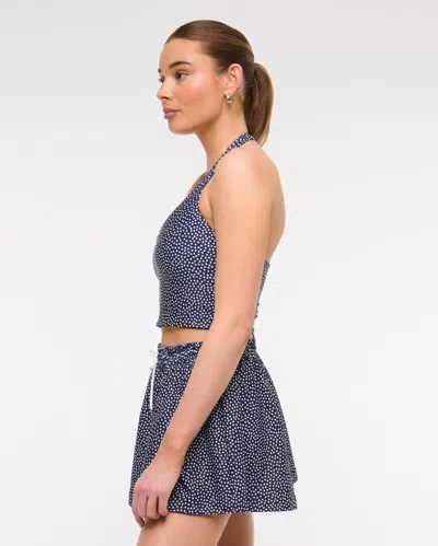 Abercrombie & Fitch Ypb Sculptlux High Rise Flirty Skirt In Blue