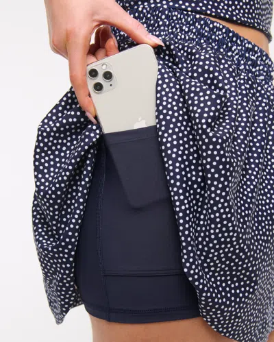 Abercrombie & Fitch Ypb Sculptlux High Rise Flirty Skirt In Blue