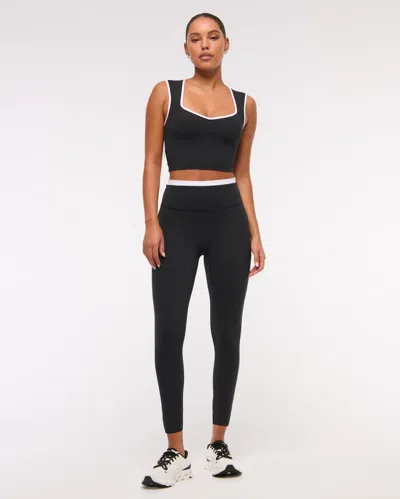 Abercrombie & Fitch Ypb Studioflex 7/8-length Legging In Black