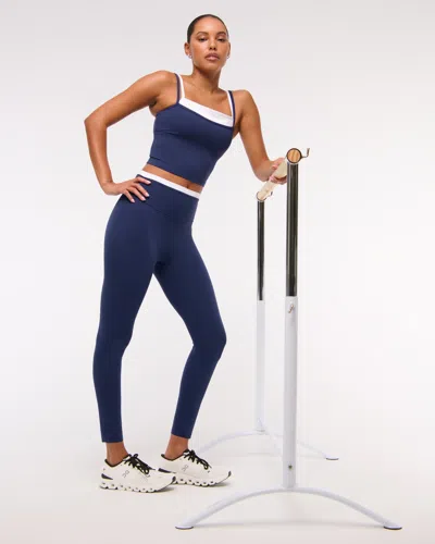 Abercrombie & Fitch Ypb Studioflex 7/8-length Legging In Blue