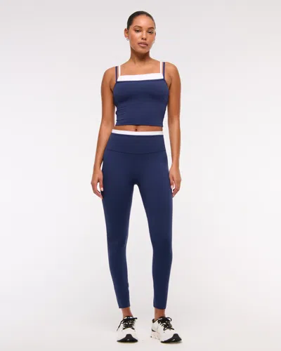 Abercrombie & Fitch Ypb Studioflex 7/8-length Legging In Blue