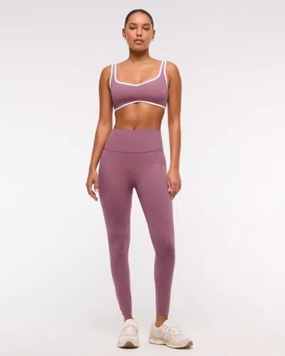 Abercrombie & Fitch Ypb Studioflex 7/8-length Legging In Brown