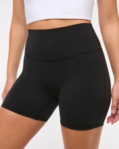 Abercrombie & Fitch Ypb Studioflex Bike Short In Black