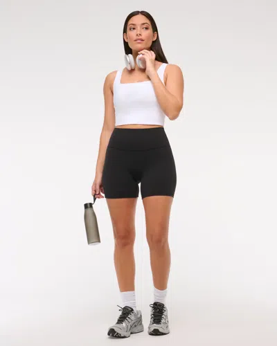 Abercrombie & Fitch Ypb Studioflex Bike Short In Black