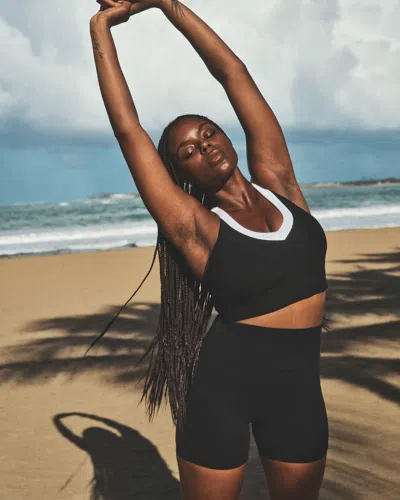 Abercrombie & Fitch Ypb Studioflex Bike Short In Black