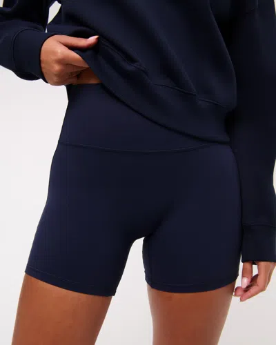 Abercrombie & Fitch Ypb Studioflex Bike Short In Blue