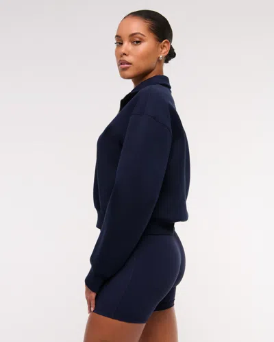 Abercrombie & Fitch Ypb Studioflex Bike Short In Blue