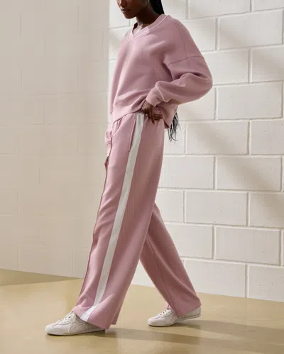 Abercrombie & Fitch Ypb Neoknit Wide Leg Sweatpant In Pink