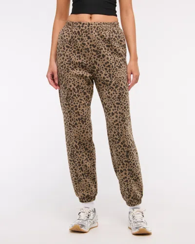 Abercrombie & Fitch Ypb Neoknit Sweatpant In Animal Print