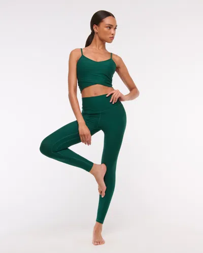 Abercrombie & Fitch Ypb Sculptlux 7/8-length Legging In Green