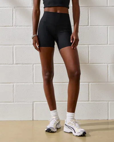 Abercrombie & Fitch Ypb Sculptlux Bike Short In Black