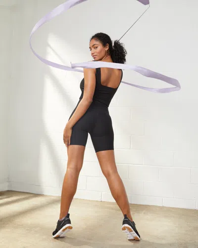 Abercrombie & Fitch Ypb Sculptlux Bike Short In Black