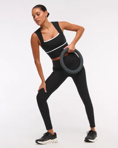 Abercrombie & Fitch Ypb Sculptlux 7/8-length Legging In Black