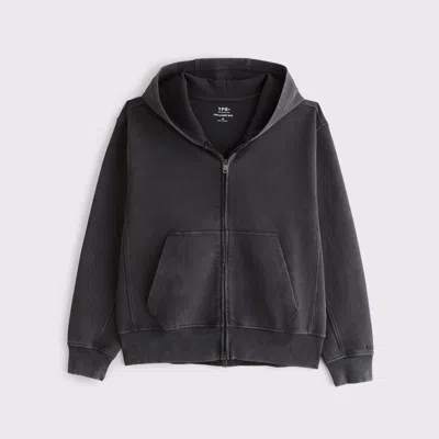 Abercrombie & Fitch Ypb Neoknit Max Full-zip Hoodie In Neutral