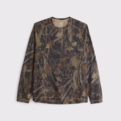 Abercrombie & Fitch Ypb Sweatwik Long-sleeve Tee In Blue