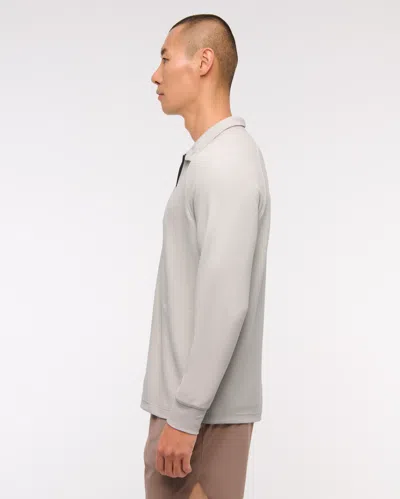 Abercrombie & Fitch Ypb Active Waffle Half-zip In Gray