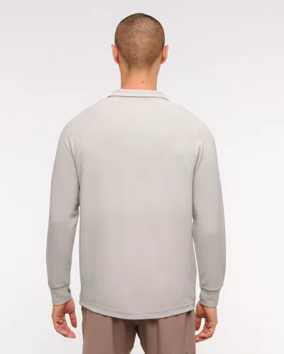 Abercrombie & Fitch Ypb Active Waffle Half-zip In Gray