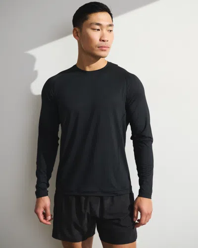 Abercrombie & Fitch Ypb Sweatwik Long-sleeve Tee In Black