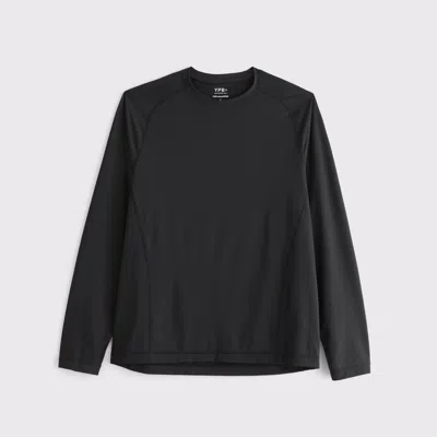 Abercrombie & Fitch Ypb Sweatwik Long-sleeve Tee In Black